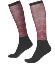 Kerrits Dual Zone Boot Socks-OS-Mahogany Hoofprint