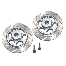 GPM Racing Aluminum Hex w/ Brake Disk Silver / Silver : Axial 1/10 RBX10 Ryft