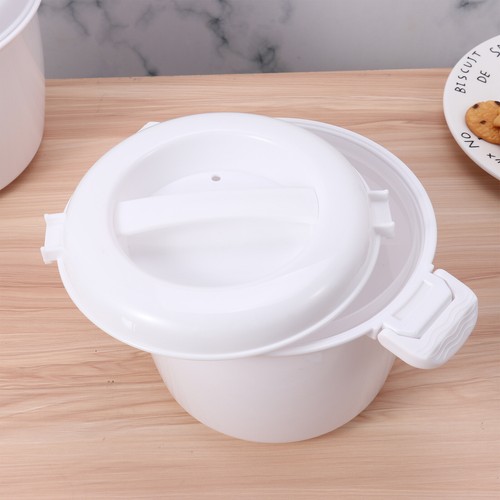 Hervidor de arroz microondas de grado alimenticio PP conveniente con paleta de arroz olla de vapor espesar - Imagen 14 de 34
