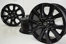 18" Toyota Land Cruiser LC200 SATIN BLACK Factory OEM WHEELS RIMS 75195