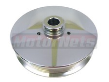 79-93 Ford 5.0l Billet Polish Aluminum Power Steering Pulley Serpentine Mustang 79-93 Ford 5.0l Billet Polish Aluminum Power Steering Pulley Serpentine Mustang