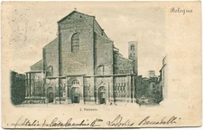1900 Bologna S. Petronio exterior facade Piazza Ferrovia Digne France FP B/N VG