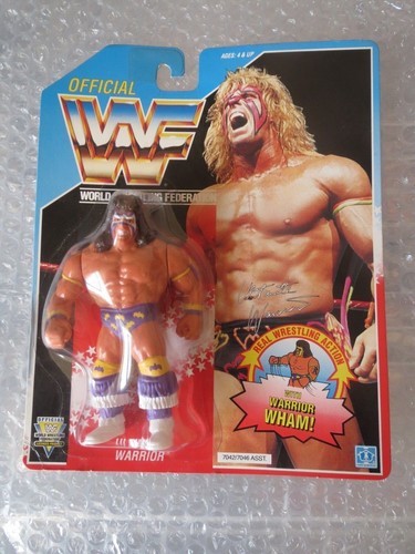 WWF Hasbro MOC Ultimate Warrior Series 3 Purple 19...