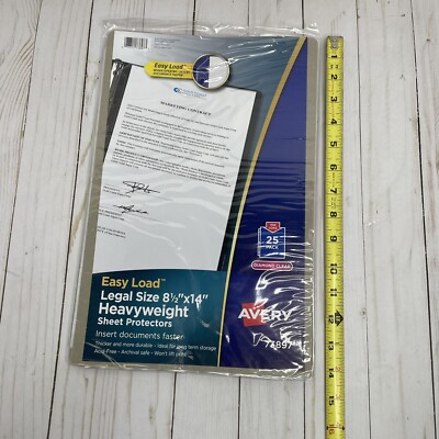 Diamond Clear Sheet Protectors, 8-1/2" X 14" 73897 | Avery