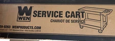 WEN Utility Tool Cart 17" x 33.5" Tool Storage w/ 2-Shelves 500 lb Capacity Gray