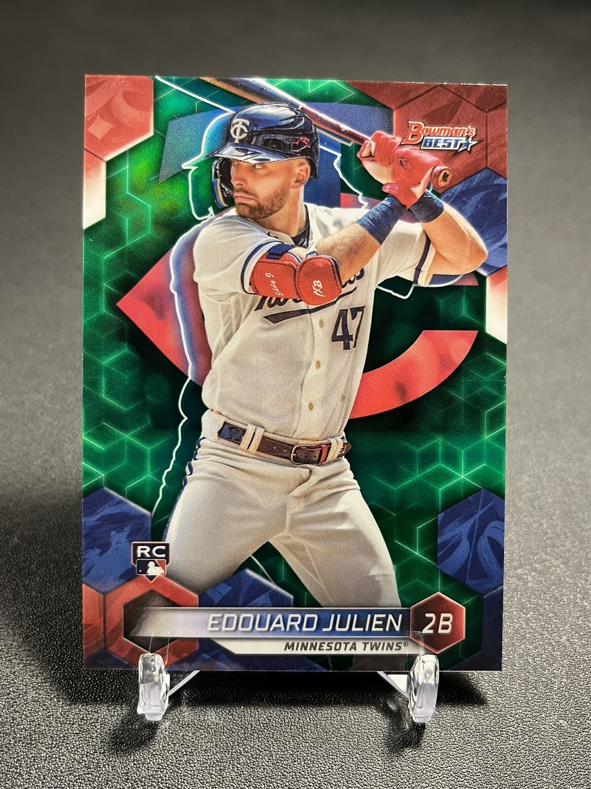 2023 Bowman's Best EDOUARD JULIEN Green Refractor /99 Minnesota Twins