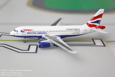 Gemini Jets British Airways Airbus A319 Union Jack Color Diecast