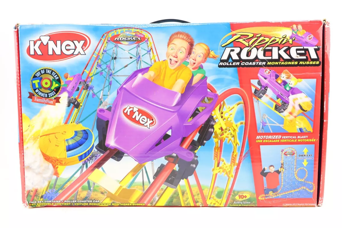 K Nex Rippin Rocket Roller Coaster Original Box 63166 63105 Fast Ship