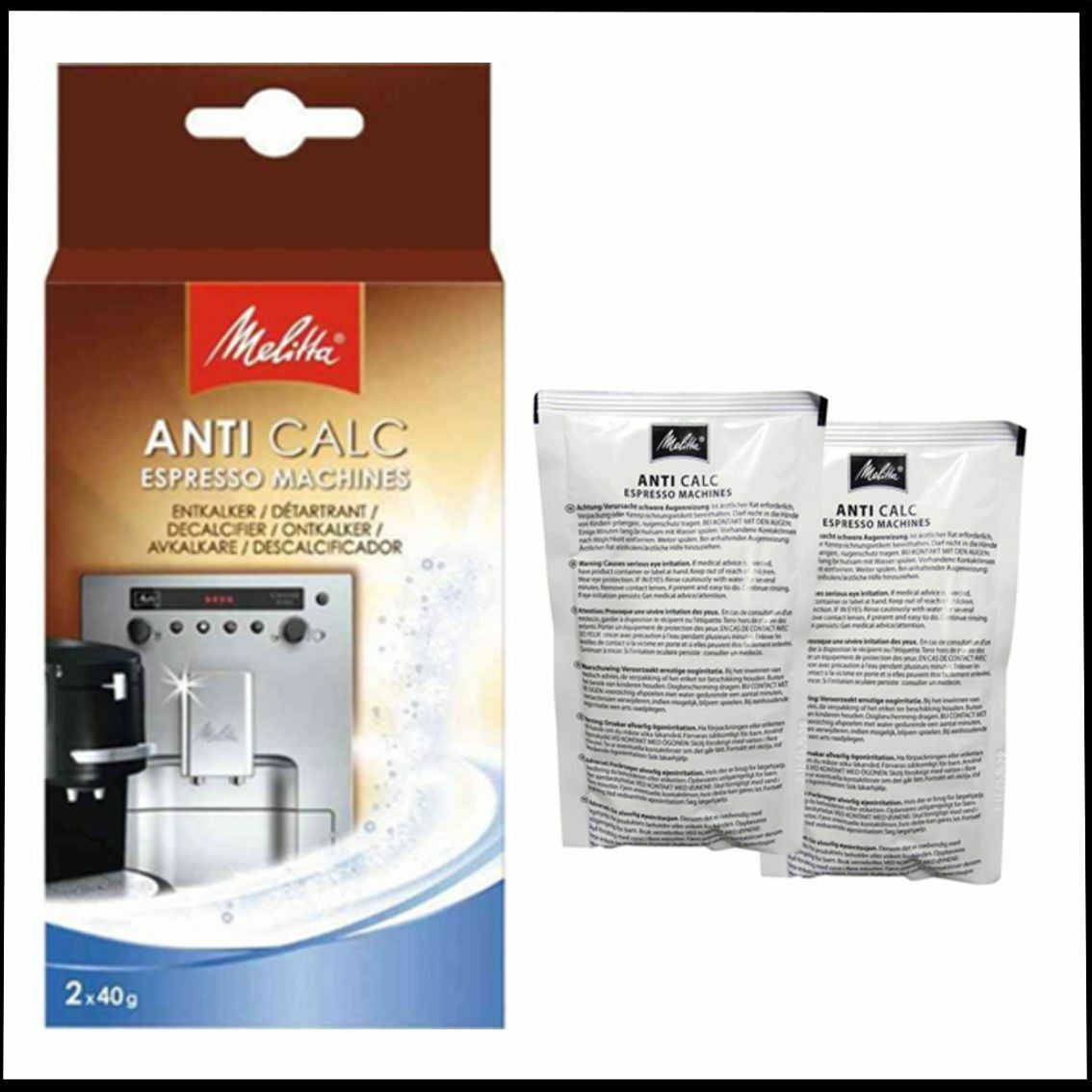 GENUINE MELITTA ANTICALC ESPRESSO MACHINE MAKER DESCALER DECALCIFIER