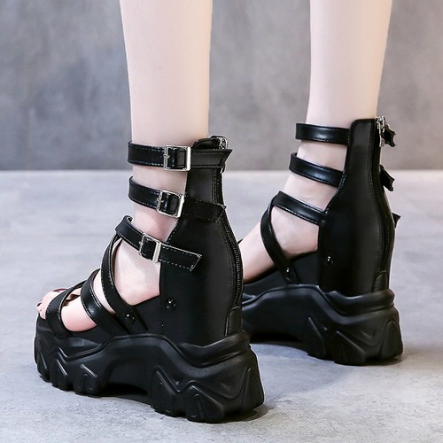 Women Sandals Wedge High Heels Strappy Gladiator Platform Open Toe Summer  Shoes | eBay