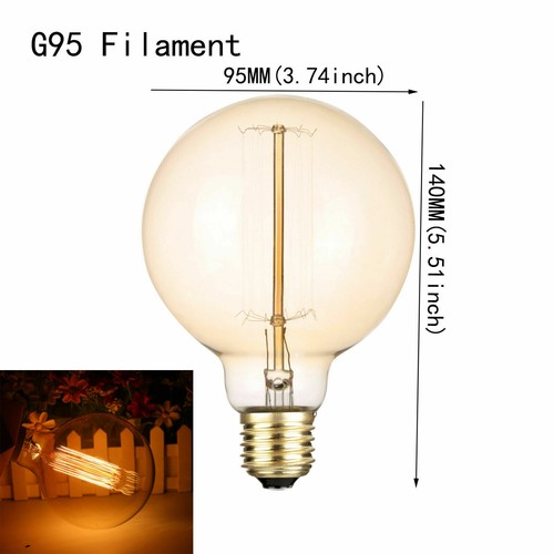 E27 40W Vintage Industrial Retro Edison Bulb Filament Lights Deco Lamps 220V - Picture 19 of 24