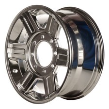 Metallic Polished 6 Spoke 17 x 8 Refurbished Wheel