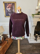 Sweaty Betty "SUPERHERO" Sweatshirt  Women  s Jumper  Burgundy  Size XS