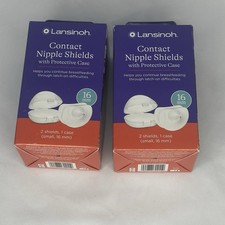 Lansinoh Contact Nipple Shields with Protective Case- 2 pack 