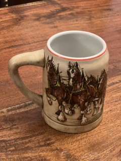 Anheuser busch budweiser clydesdale Stein
