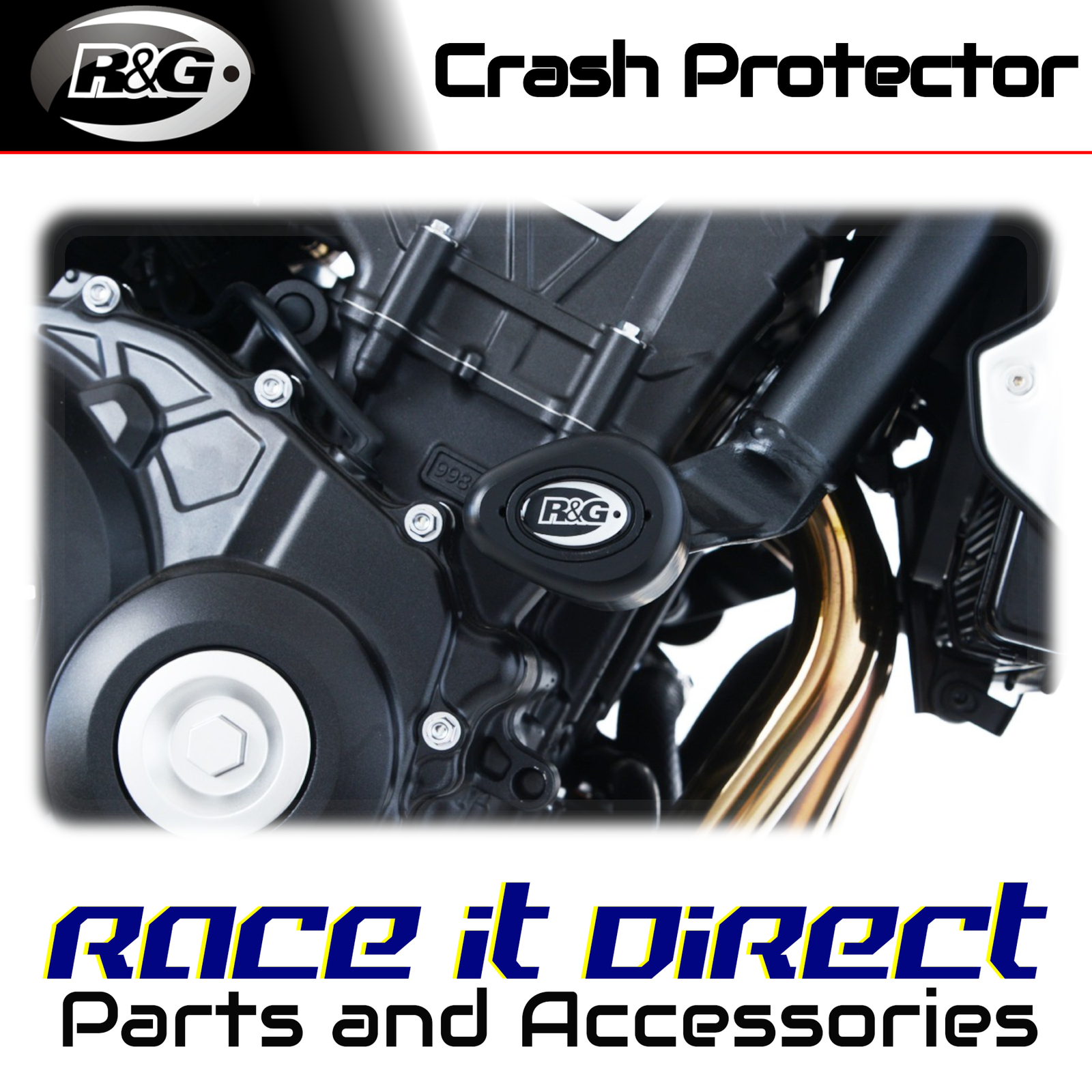 Crash Protectors for Honda CB1000R 2018-2020 Aero White R&G