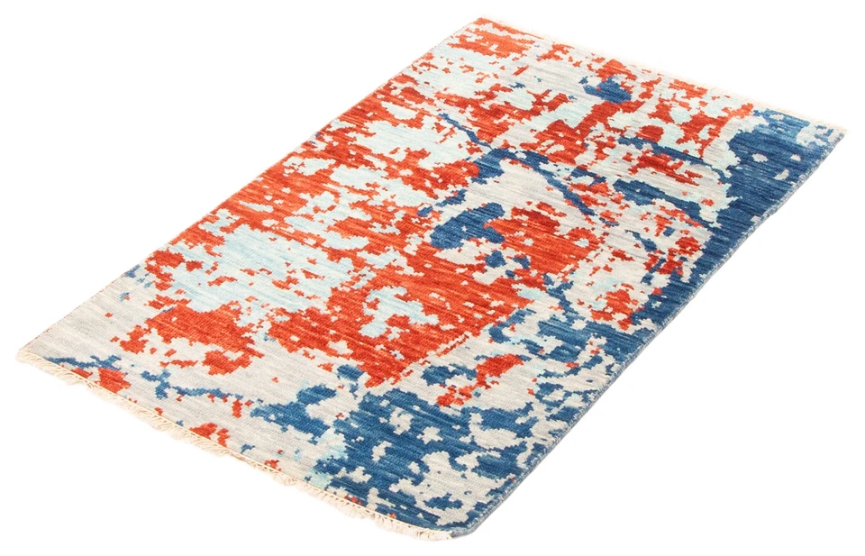 Red Traditional 3'0" x 5'0" Oriental Hand-knotted Wool Area Rug - Image 4 of 4