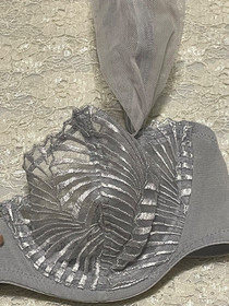 La Perla New Venus Collection 32B Balconette Bra Silver