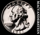 1961 Silver Washington Quarter - Choice Gem Proof  Lustrous  #K3062