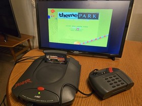 Atari Jaguar Console With 2 Games Cybermorph Theme Park RCA Composite Lead