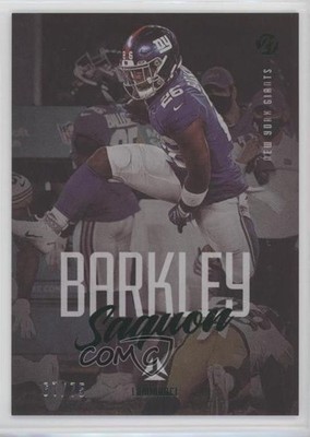 2021 Panini Luminance Green 67/75 Saquon Barkley #74 o7m