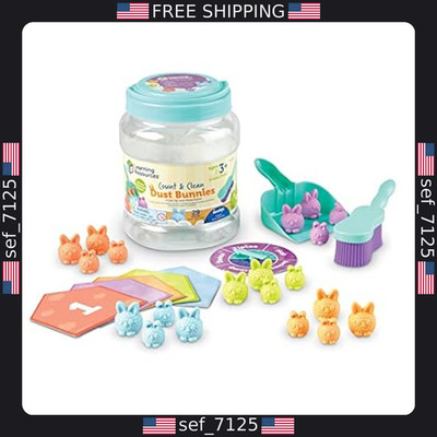 Learning Resources Count & Clean Dust Bunnies - Montessori Fine Motor Skills Toy