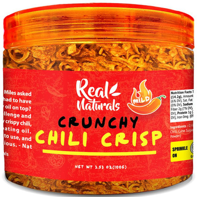 Chili Crisp (Medium Spicy) Chilli Crisp Oil ''Without the Oil''. Crispy Chili Crun