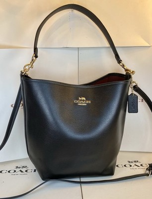 Coach CT803 City Large Bucket Bag In Black Pebbled Leather 2/Way Shoulder Bag