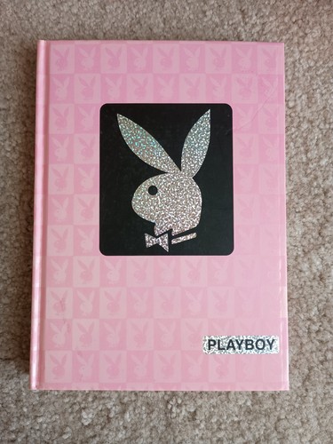 Playboy Hardback A5 Notebook Bunny Head Pink and White Pages Mid 2000s 2004