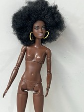 Made To Move Black Afro Hair Ethnic Barbie Doll - Fully Articulated by Mattel