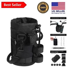 Portable Bike Water Bottle Holder with Comfortable Shoulder Straps  Mesh Pocket