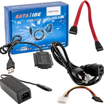USB 2.0 to IDE SATA S-ATA 2.5 3.5 Hard Drive HD HDD Converter Adapter Cable