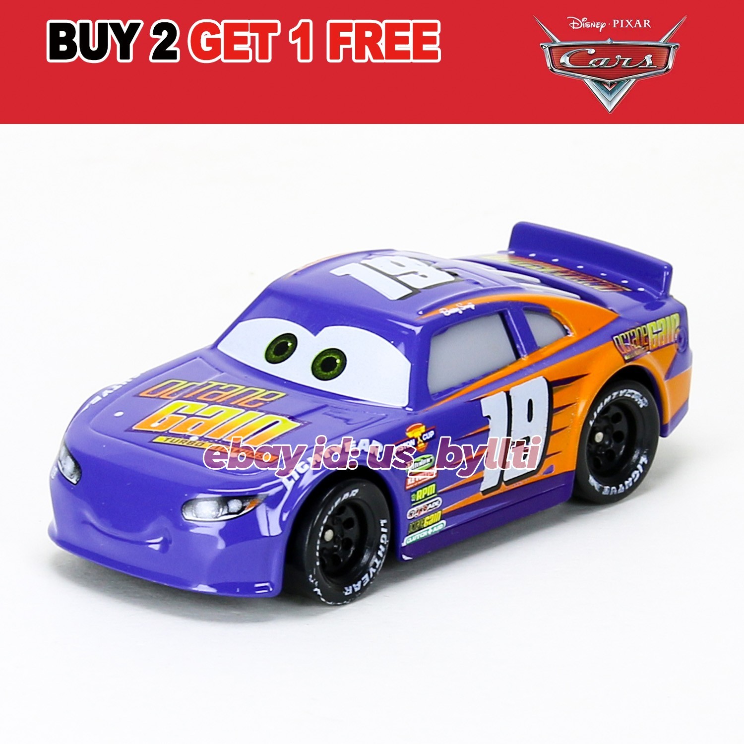 Mattel Disney Pixar Cars 3 Bobby Swift 1:55 Diecast Car Toy Vehicle, NEW Loose