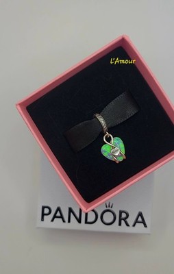 Authentic PANDORA Mom Opalescent Heart Dangle Charm 793202C01 W/ Box E21