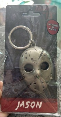 Monogram - Friday the 13th: Jason Mask Pewter Keyring/Bag Clip, *NEW*