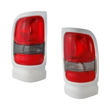 Tail Light Set For 1994-2001 Dodge Ram 1500 Ram 2500 LH RH Clear Lens Halogen