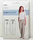 Simplicity Pull-On Pants w Pockets Uncut Pattern S9050 H5 Misses' Sizes 6-14 B66