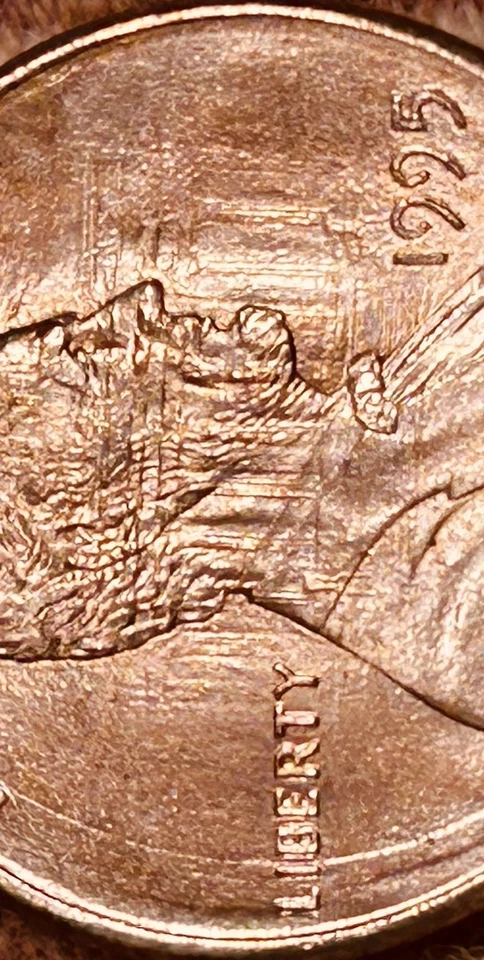 ⚜️⚜️1995 Lincoln Penny Strong Die Clash Image Of Memorial Shown At Obverse & DDR - Image 2 of 4