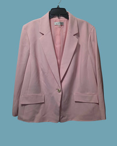 Kasper Women's Light Pink Blazer - Size 22W - Excellent Condition
