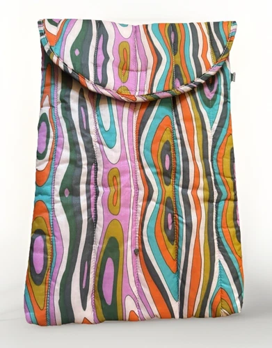 BAGGU RARE Trippy Swirl Puffy Laptop Sleeve 16” inches Retired HTF