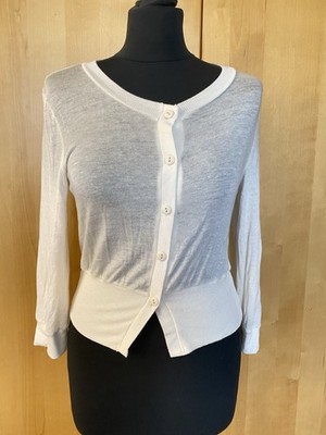 Intimissimi Strickjacke Cardigan Weiß Größe S Mit Kaschmir