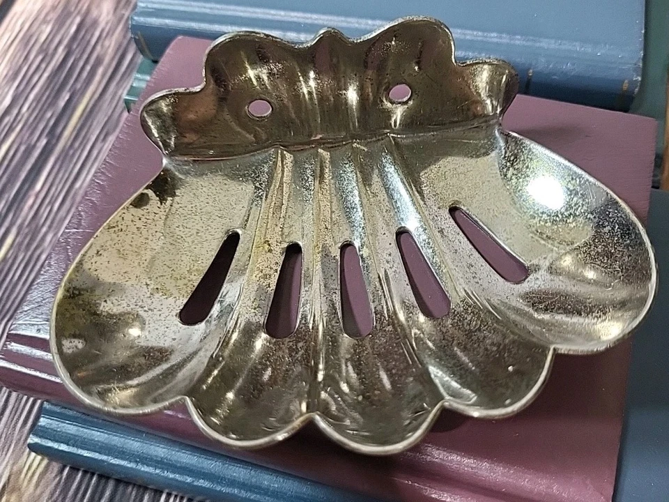 Старинный настенный винтажный викторианский держатель для мыла в стиле ар-деко оборудование для ванной - Изображение 3 из 4