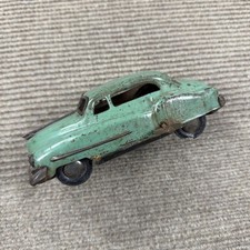Vintage 1949 Tin Friction CADILLAC Coupe Metal green Toy Car Promo Rare Works