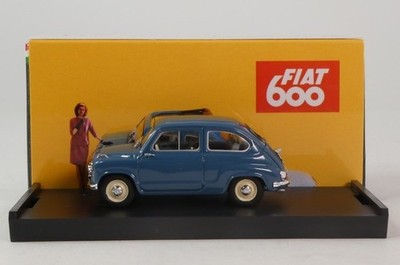 Brumm Fiat 600 1a Serie Limousine Blau Klar 1955 1/43 R247-05