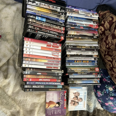 #ad 50 DVD Lot 10 Are New Unopened There Are 2 Music CDs As Well $50.00