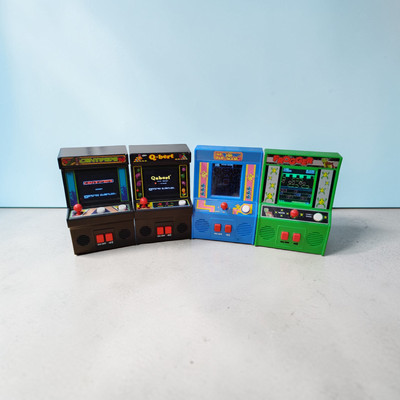 Huge Lot of 10 Mini Arcade Games - Pac-Man, Q*bert, Dig Dug, Galaxian - TESTED