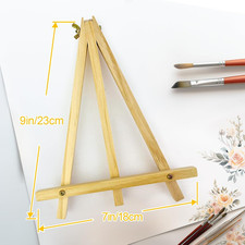 6 Pack 9 Inch Wood Easels, Tripod, Table Top Easels for Painting, Art Craft P...