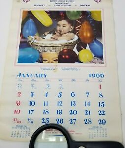 Vintage 1966 MFA Missouri Feed Cooperative Color Photo Wall Calendar