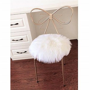 Soft Round Seat Cushion Faux Fur Sheepskin Chair Cover Pad Plush Rugs 14 X14 Ebay