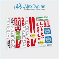 Raro adesivo decalcomanie gialle VITUS Lotto 992 squadra bicicletta per kit re-spray +regalo